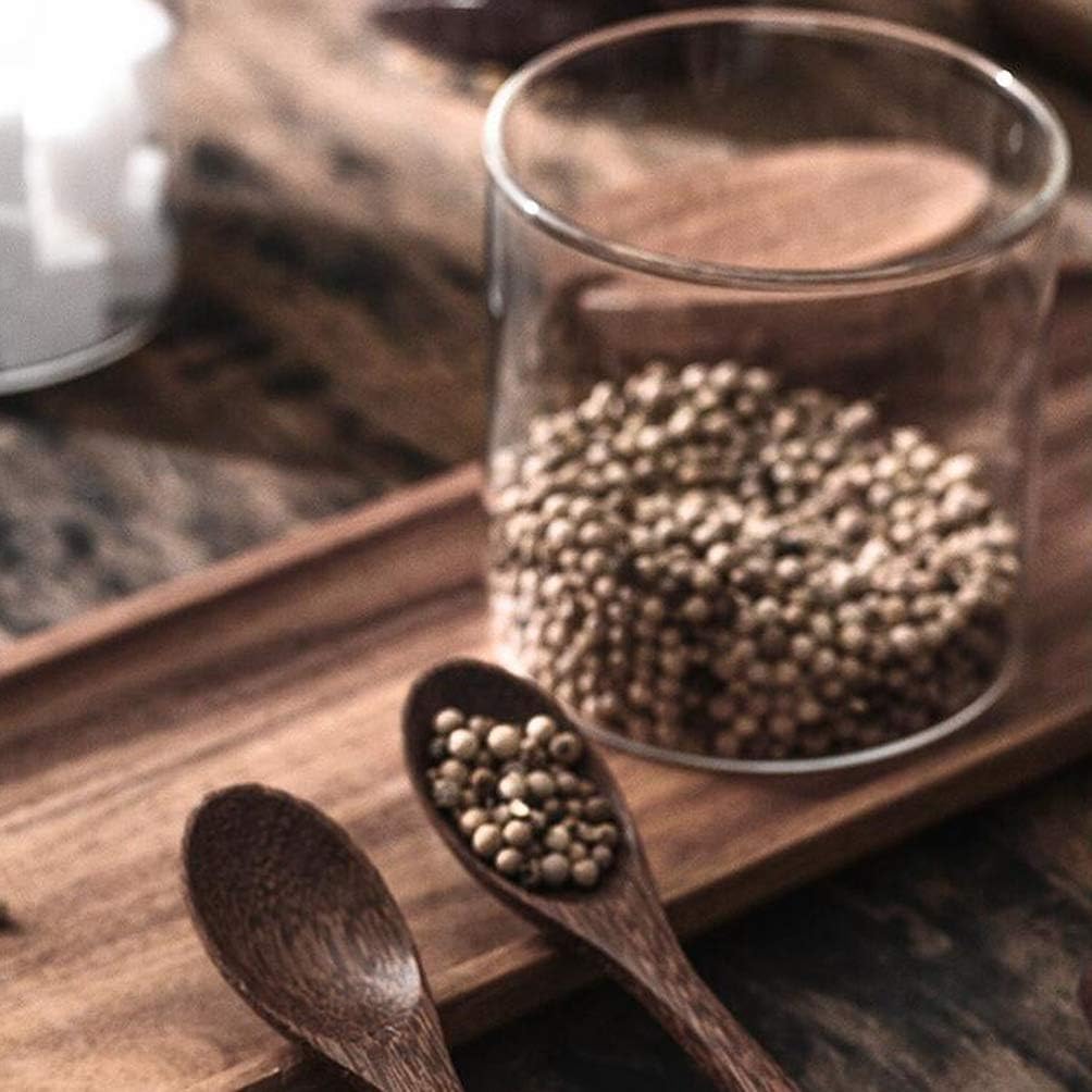 Set de Frascos de Vidrio con Tapa y Cuchara de Madera