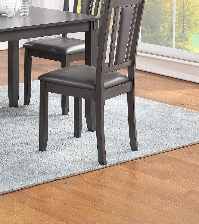 Juego de Comedor de 5 Piezas Mesa y Sillas Tapizadas