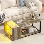 Mesa de Madera Multifuncional con Espacio para Almacenamiento