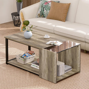 Mesa de Madera Multifuncional con Espacio para Almacenamiento