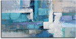 Cuadro Abstracto en Lienzo Azul