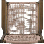 Set de 2 Sillas Trenzadas de Madera de Acacia