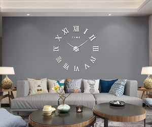 Reloj de Pared con Números Romanos 3D