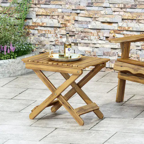 Mesa de Madera Artesanal de Acacia