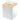 Square Tissue Box Cover White Tissue Box Cover with Bamboo Lid Tissue Box Cover Square Tissue Box Holder Square Cube Tissue Box Cover Bathroom Tissue Holder for Bathroom Living Room Office Toilet