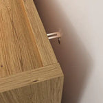 Cajonera de 4 Cajones de Madera Natural