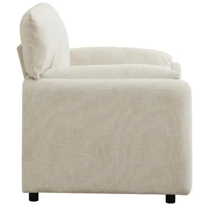 Contemporary Chairs, Oversized Chenille Armchairs, Comfortable Upholstered Single Lounge Armchairs