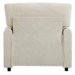 Contemporary Chairs, Oversized Chenille Armchairs, Comfortable Upholstered Single Lounge Armchairs