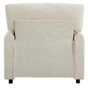 Contemporary Chairs, Oversized Chenille Armchairs, Comfortable Upholstered Single Lounge Armchairs