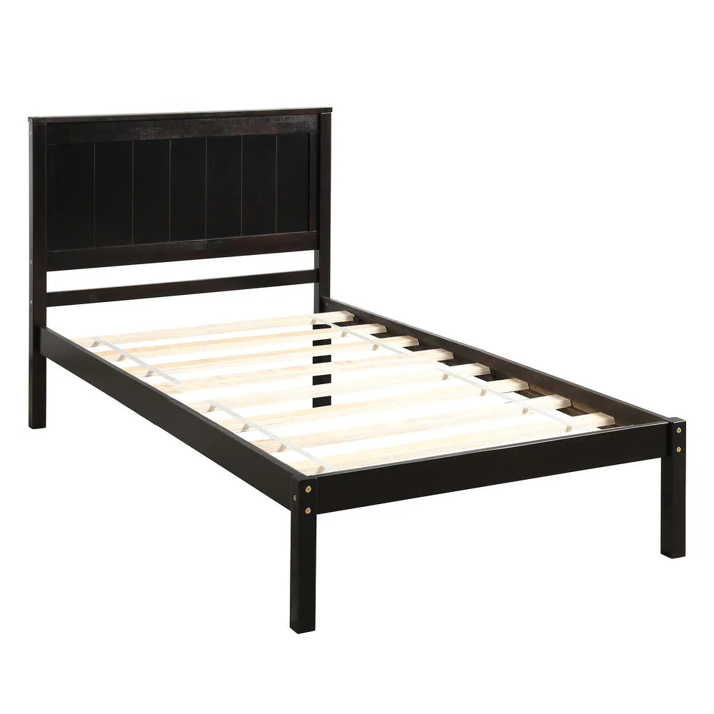 Cama de Madera de Pino con Plataforma