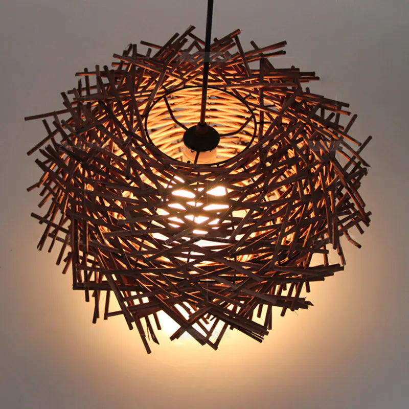 Southeast Asian Rattan Pendant Light for Restaurants