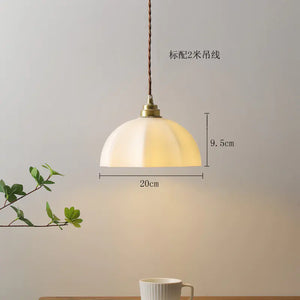 Japanese Wabi-Sabi Brass Designer Pendant Light
