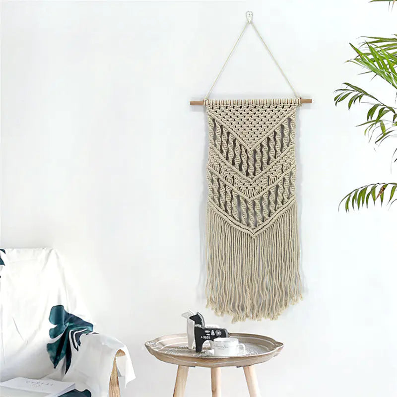 Handwoven Bohemian Tapestry - Nordic Wall Decor