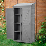 Gabinete de Almacenamiento Exterior de Madera