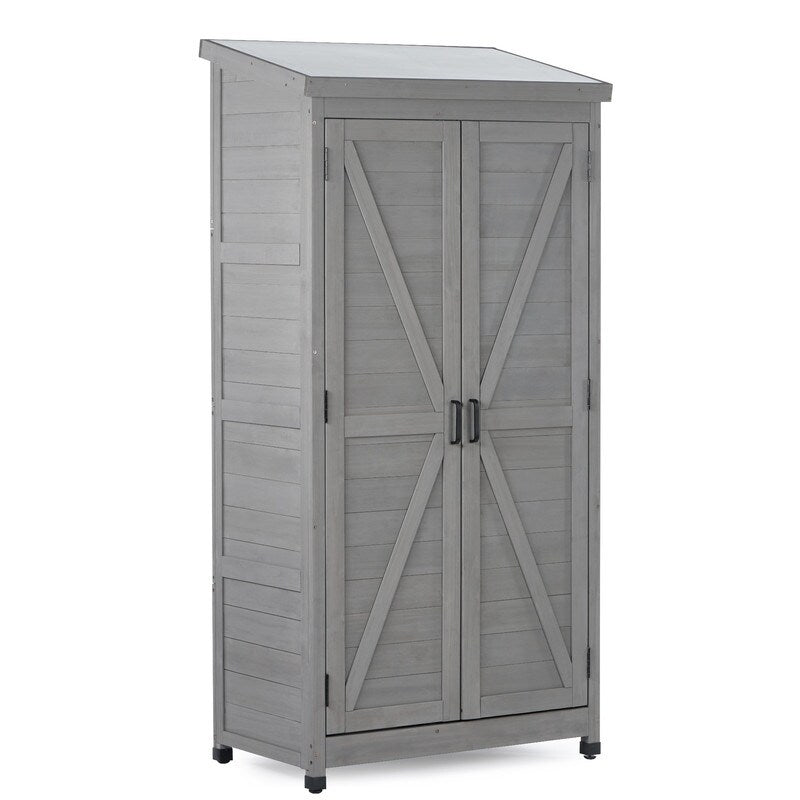 Gabinete de Almacenamiento Exterior de Madera