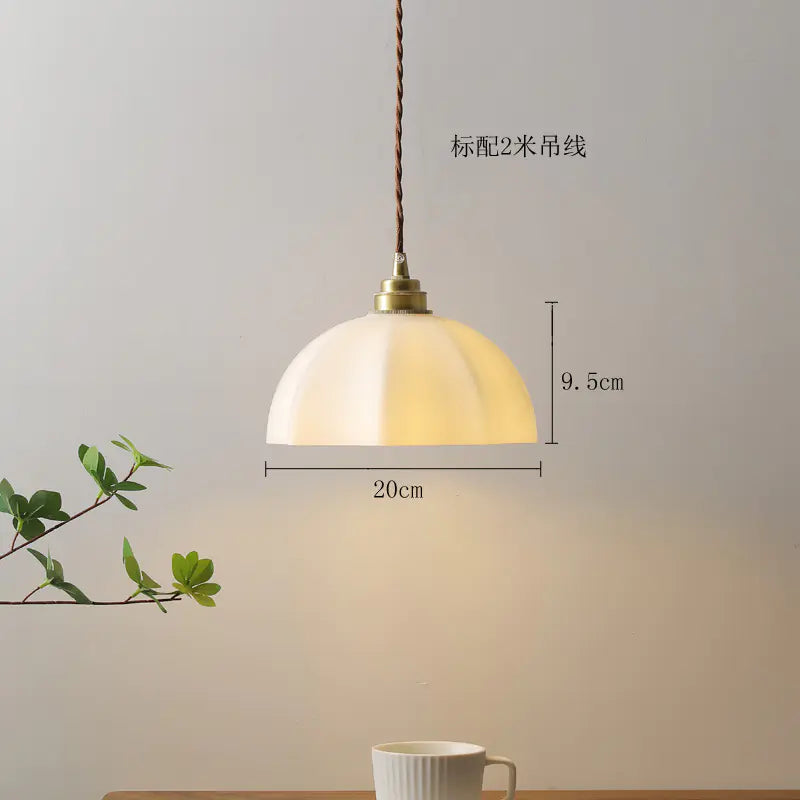 Japanese Wabi-Sabi Brass Designer Pendant Light