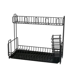 Escurridor de Platos de 2 Niveles Multifuncional para la Cocina