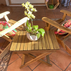 Mesa de Madera Artesanal de Acacia