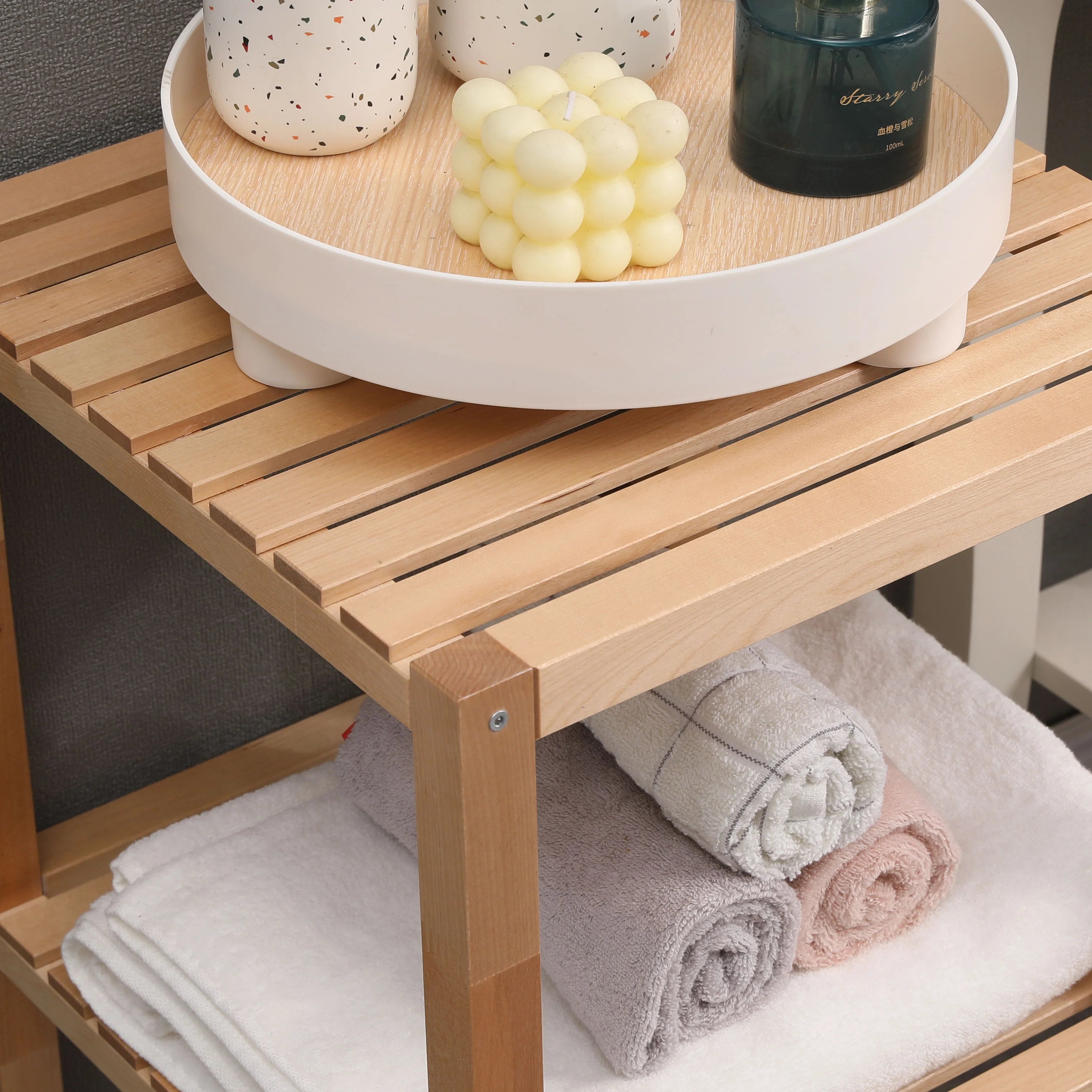 Estantería de Baño de Bambú