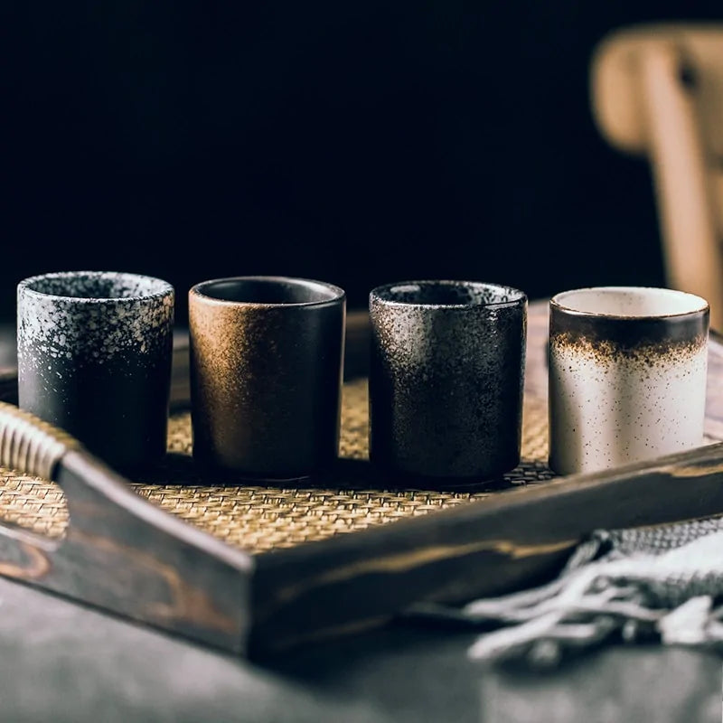 Taza Japonesa de Cerámica Esmaltada