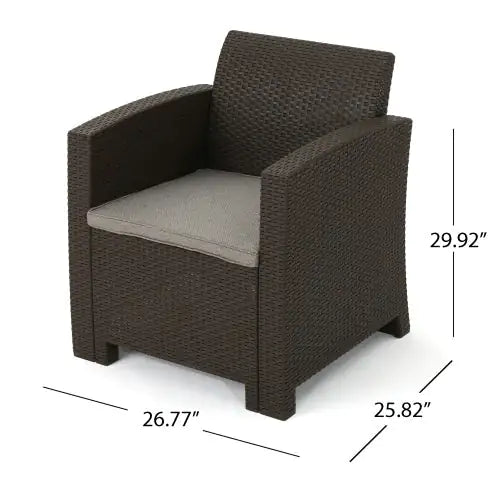 Silla Exterior de Ratán Sintético