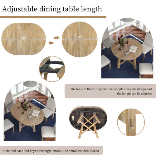 Circular Expandable Dining Table