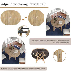 Circular Expandable Dining Table