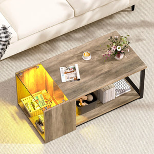 Mesa de Madera Multifuncional con Espacio para Almacenamiento