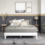 Cama de Madera Artesanal Blanca