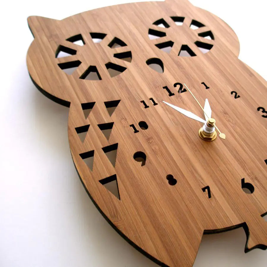 Owl Wall Clock - Animal Decor