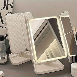 Espejo de Maquillaje con Luz LED