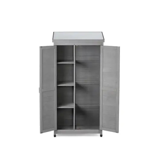 Gabinete de Almacenamiento Exterior de Madera