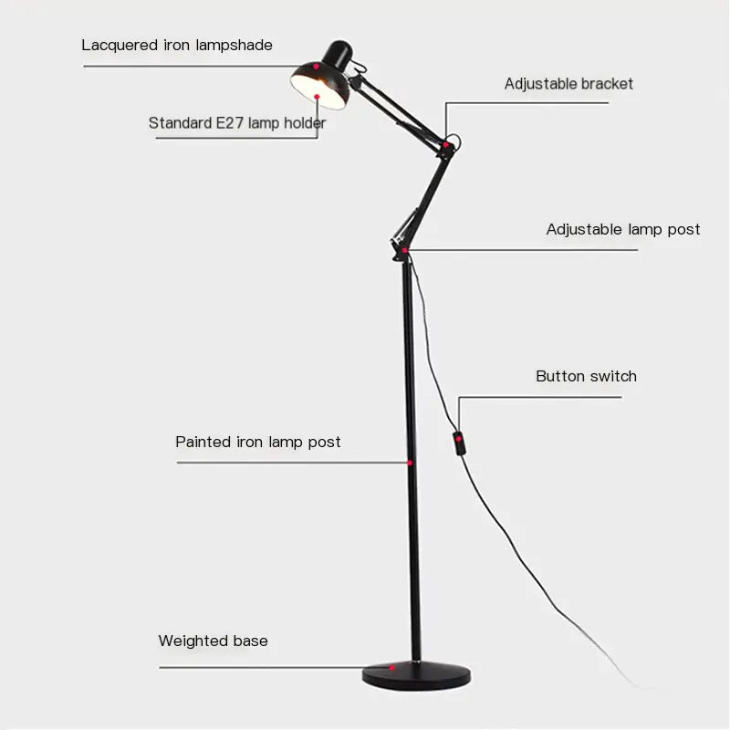 American-Chinese Wholesale Folding Floor Lamp for Beauty