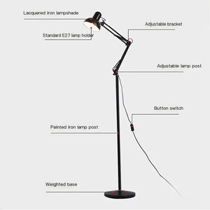 American-Chinese Wholesale Folding Floor Lamp for Beauty