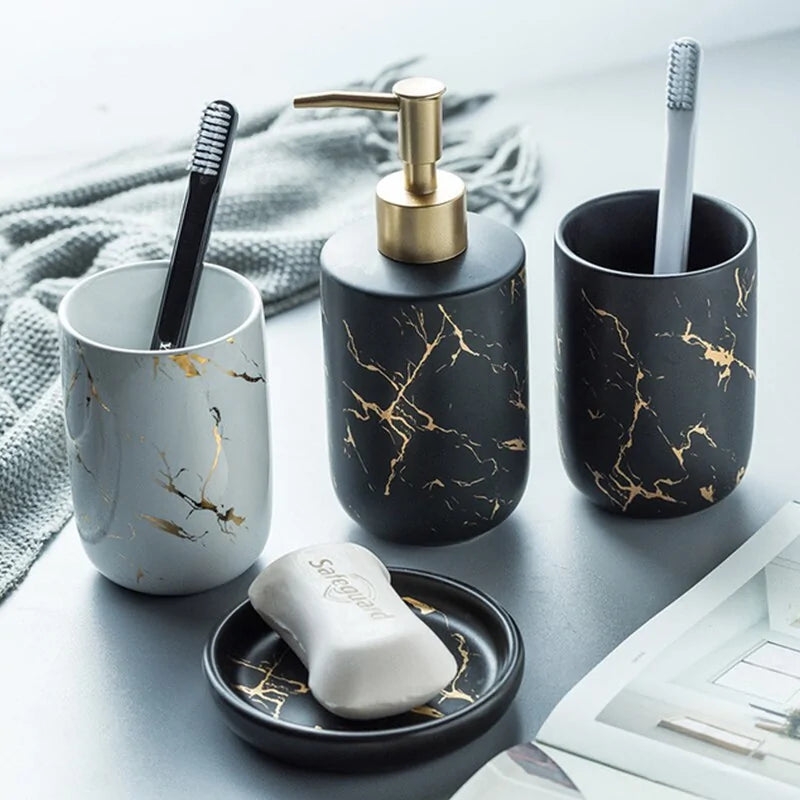 Set de Accesorios de Baño de Cerámica